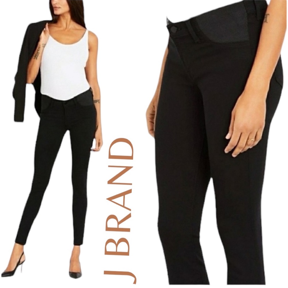 J Brand Mama J Cropped Raw Hem Skinny Maternity Jeans 26